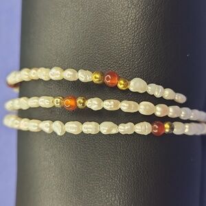 Carnelian & Pearls